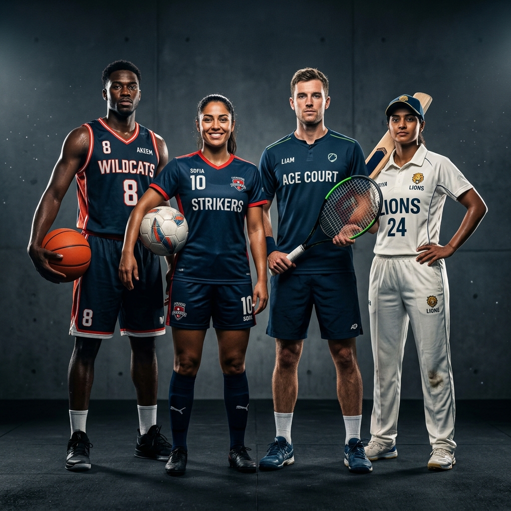 Multi-sports background